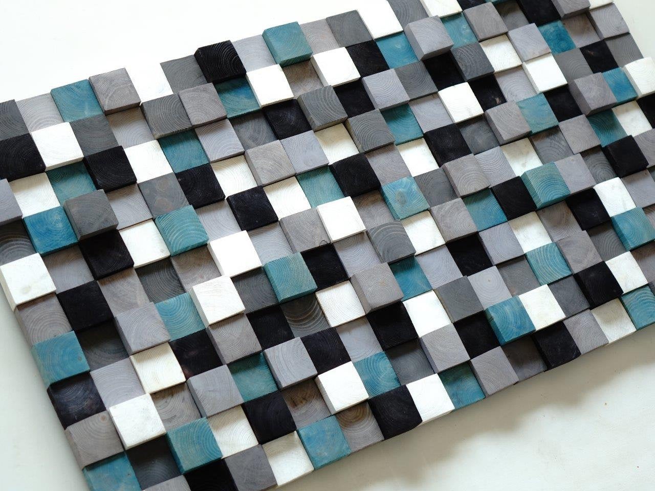 Awesome Modern Wood Mosaic Wall Decor
