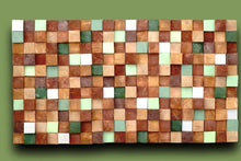 Load image into Gallery viewer, Rustic Modern Autumn Wood Mosaic Wall Decor
