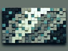 Load image into Gallery viewer, Modern Reclaimed Wood Mosaic Wall Decor
