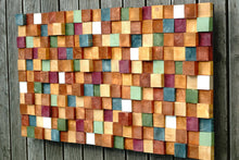 Load image into Gallery viewer, Colorful Decorative Wood Slice for Centerpiece Wood Mosaic Wall Decor
