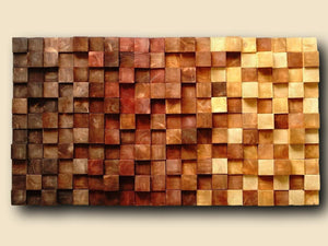 Fall Wood Mosaic Wall Decor