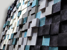 Load image into Gallery viewer, Modern Reclaimed Wood Mosaic Wall Decor
