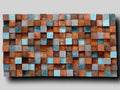 Modern Wooden Wood Mosaic Wall Decor