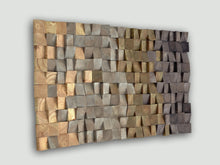 Load image into Gallery viewer, Textured Wooden Wood Mosaic Wall Decor
