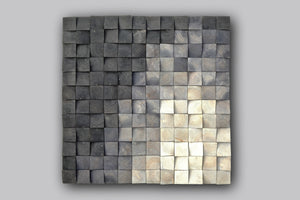 Square Wood Mosaic Wall Decor