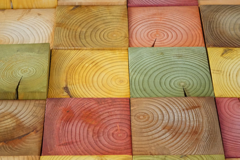 Autumn Hanging Fall Wood Mosaic Wall Decor