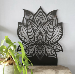 Metal LED Lotus Flower Wall Hanging