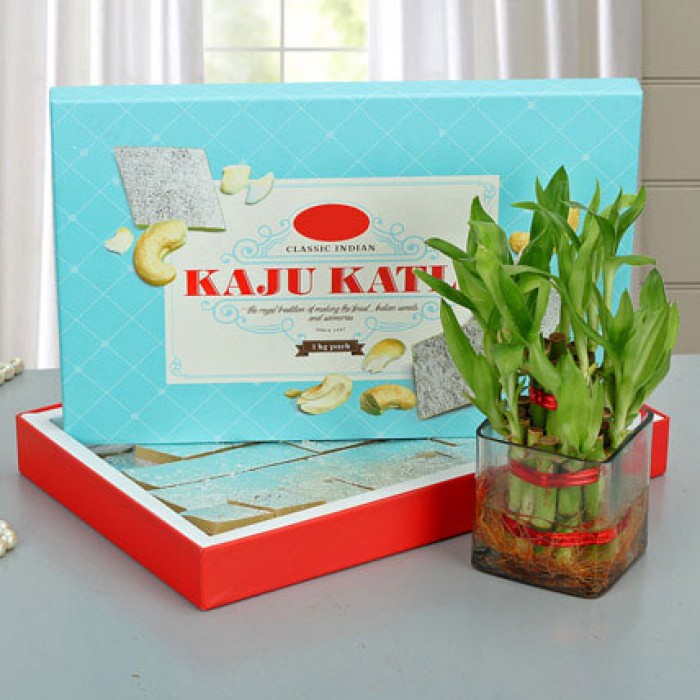 Rakhi Lucky Wishes With Kaju Barfi