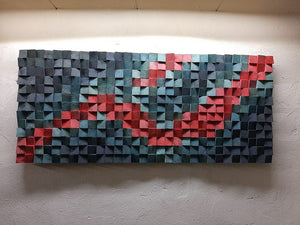 The Red Sea Wood Mosaic Wall Decor