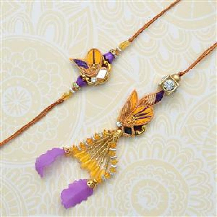 Cool Designer Zardosi Lumba Bhaiya Bhabi Set