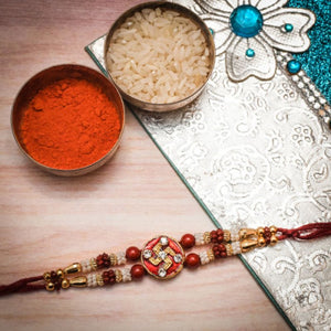 Gorgeous Swastik Rakhi