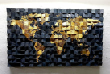 Load image into Gallery viewer, The World Is Yours Wood Mosaic Wall Decor
