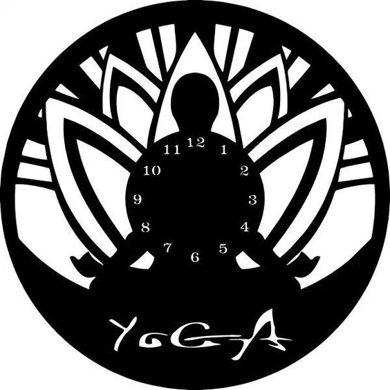 Yoga Wall Clock